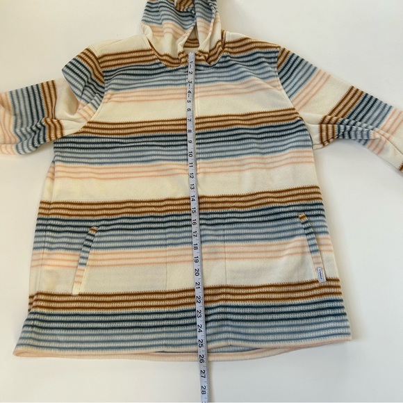 O’Neill Hooded Striped Quarter Zip Fleece Pullover - Picture 12 of 12